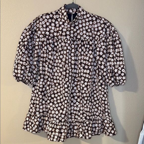 NWT By Anthropologie Movk Neck Swing Mini dress Extra Small Petite NEW - Picture 4 of 10